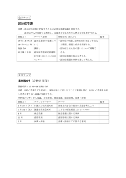 認知症看護 事例検討（奇数月開催）