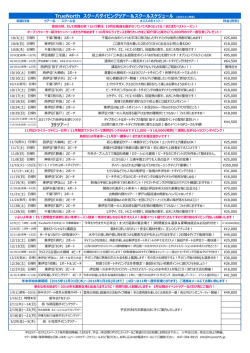 TrueNorth スクーバダイビングツアー＆スクールスケジュール (2015.9.1