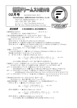 試合結果 - 福岡ドリームス