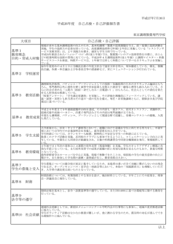 自己点検自己評価・学校関係者評価