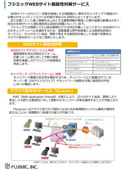 フジミックWEBサイト脆弱性対策サービス