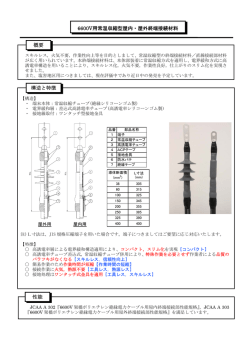 6600V用常温収縮型屋内・屋外終端接続材料 概要 構造と特徴 性能