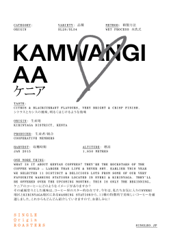 KAMWANGI AA - Single O Japan