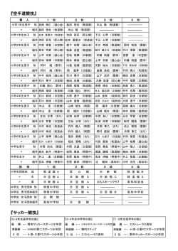 試合結果（その他の競技）