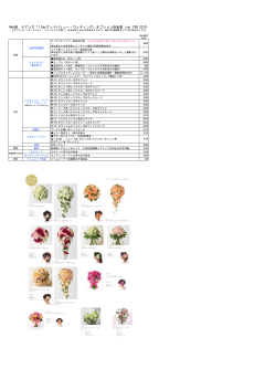 グッドバリューウェディング専用オプション一覧表
