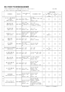 養父市個別予防接種