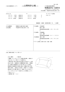 公開特許公報 特開2015