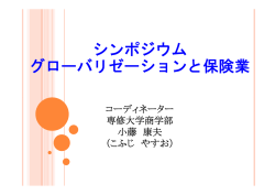 レジュメ - 日本保険学会