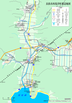 長浜市西浅井町周辺地図