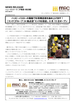NEWS RELEASE ハッピーイエローの風船で杉田商店街を