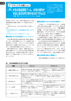 女性の感性が 本当に成功を呼び寄せるのか？（Part2）