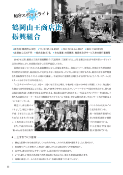 ー990年以降、鶴岡山王商店街振興組合(代表理事ご三浦新)では、大型