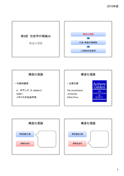 構造化理論 構造化理論 構造化理論 構造化理論
