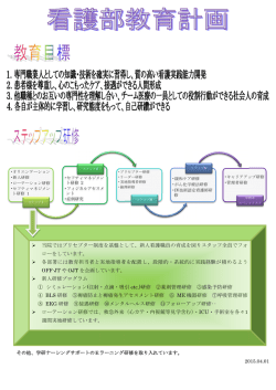 当院ではプリセ ローをしていま 各部署には教育 OFF 新人研修プログ ①