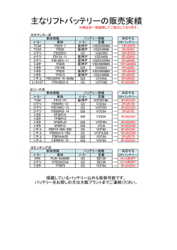 主なリフトバッテリーの販売実績はコチラ