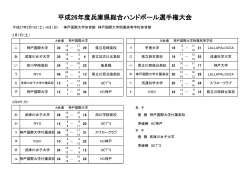 平成26年度兵庫県総合ハンドボール選手権大会