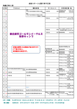 東北楽天ゴールデンイーグルス 秋季キャンプ