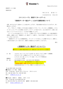 ＜愛媛県サッカー協会デーについて＞
