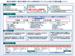 福祉先進都市・東京の実現に向けた地域包括ケアシステムの