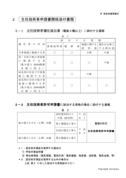 2 主任技術者