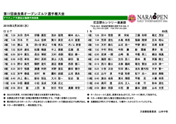 第17回奈良県オープンゴルフ選手権大会