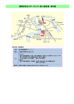 葛飾区総合スポーツセンター陸上競技場 案内図