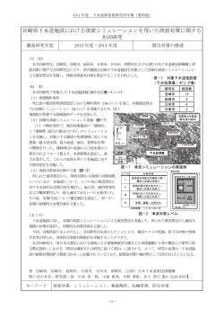 宮崎県下水道施設における津波シミュレーションを用いた津波対策
