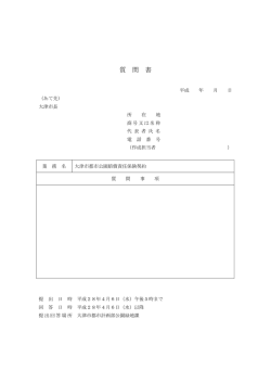 質問書（PDF：61.3KB）