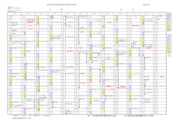 学校暦（PDF） - 三育学院大学 看護学部