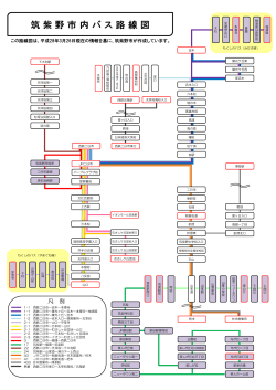 筑紫野市内バス路線図（簡易版）
