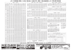 JRバス西条線（西条・八本松・東広島～広島大学、西条～東広島医療