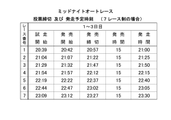 7レース制の場合 - オートレース