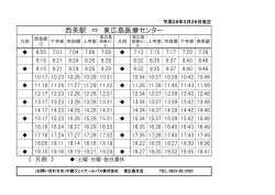 西条駅 &hArr; 東広島医療センター