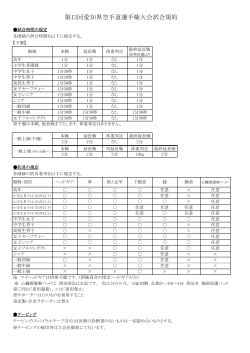 第13回愛知県空手道選手権大会試合規約