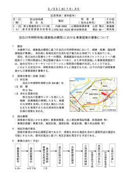 加古川市神野用地(健康拠点構想)における事業提案の募集