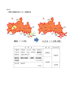 現状（12市） H28（13市4町）