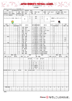 公式記録 - なでしこリーグ