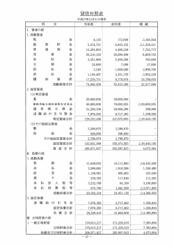 貸借対照表