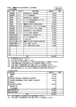 記入例（様式集2）