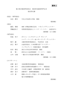 資料2 - 電力取引監視等委員会