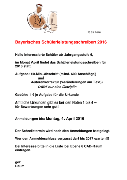 Einladung 2016 - Staatl. Knabenrealschule Neumarkt
