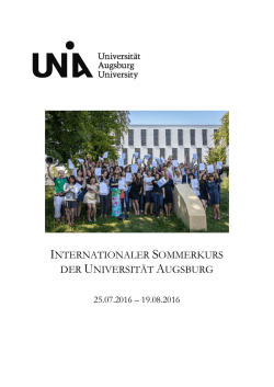 internationaler sommerkurs der universität augsburg