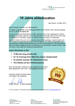 10 Jahre all4education