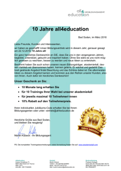 10 Jahre all4education