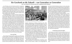 Ein Geschenk an die Zukunft - evangelische Kirchgemeinde Steckborn