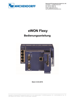 eWON Flexy - Wachendorff Prozesstechnik