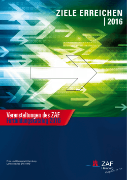 ZAF-Fortbildungskatalog 2016