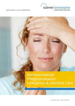 Zentralschweizer Pflegesymposium Emergency & Intensive Care