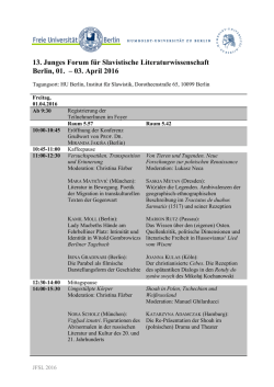 JFSL Programm