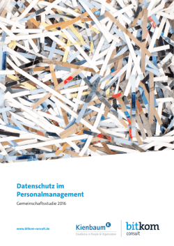 Datenschutz im Personalmanagement